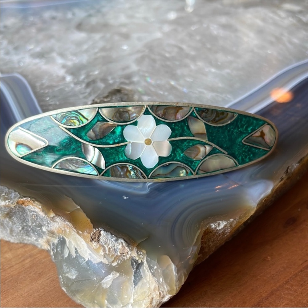 Vintage Inlay Hair Pendant